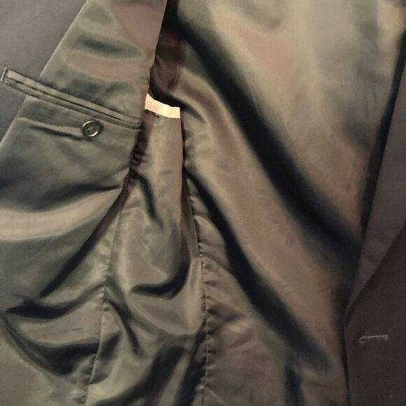 Chaps Navy Wool Blend Blazer, EUC, Size 40R - Picture 5 of 9